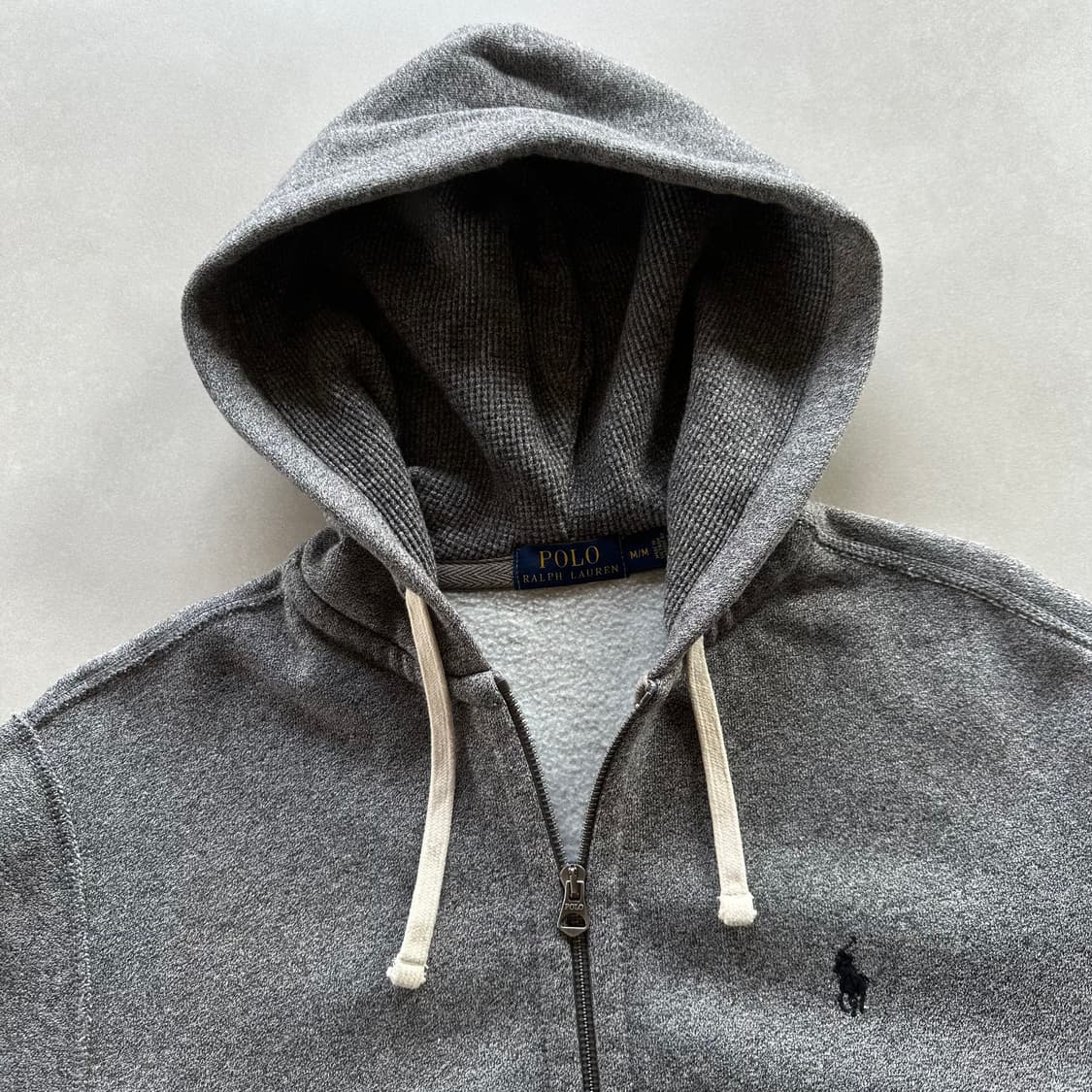 [M]폴로 랄프로렌 그레이 기모 후드집업 상품이미지7