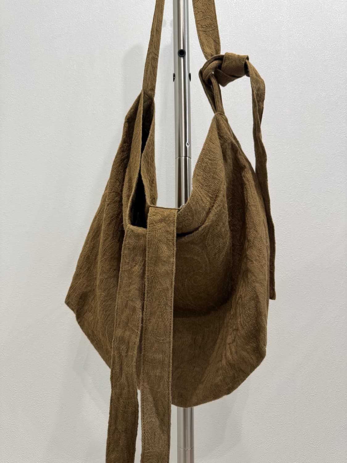 Klasica 페이즐리 자가드 린넨 리본 숄더백 상품이미지6