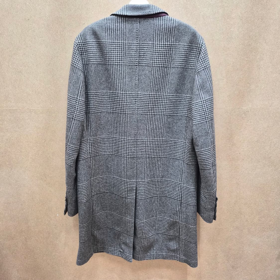 마시모두띠 울 캐시미어 체크 롱 코트 상품이미지10