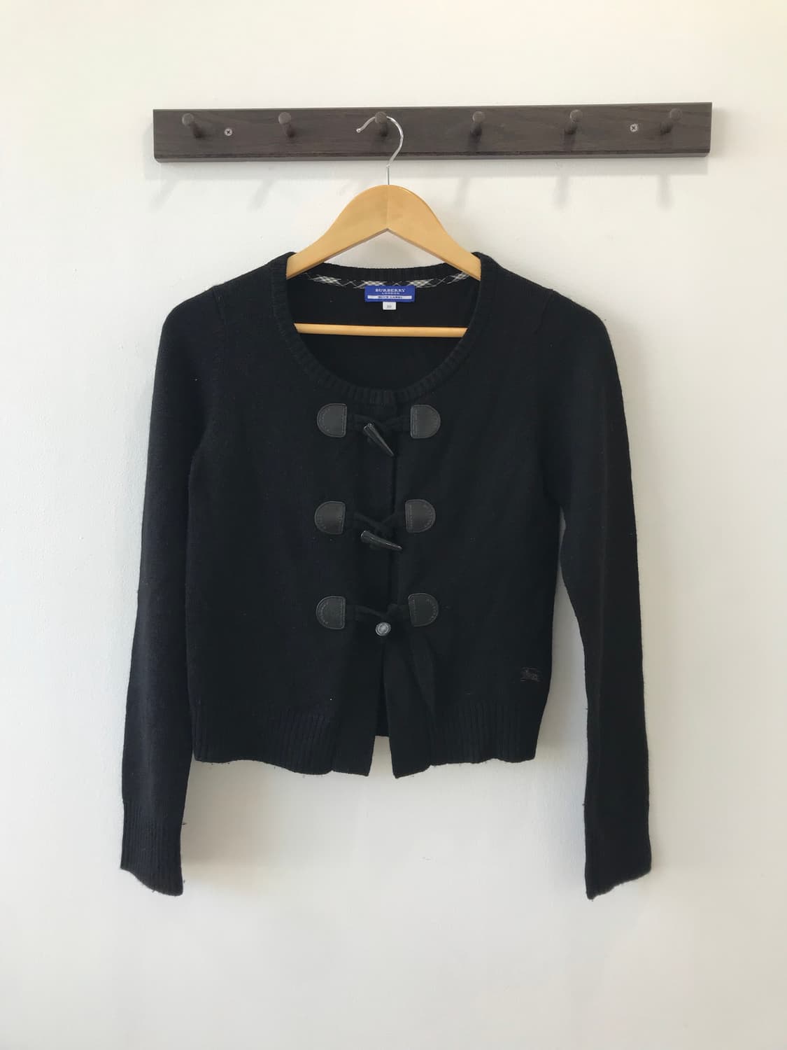 버버리 블랙 체크 퍼프 블라우스 무채색 코디 상품이미지6