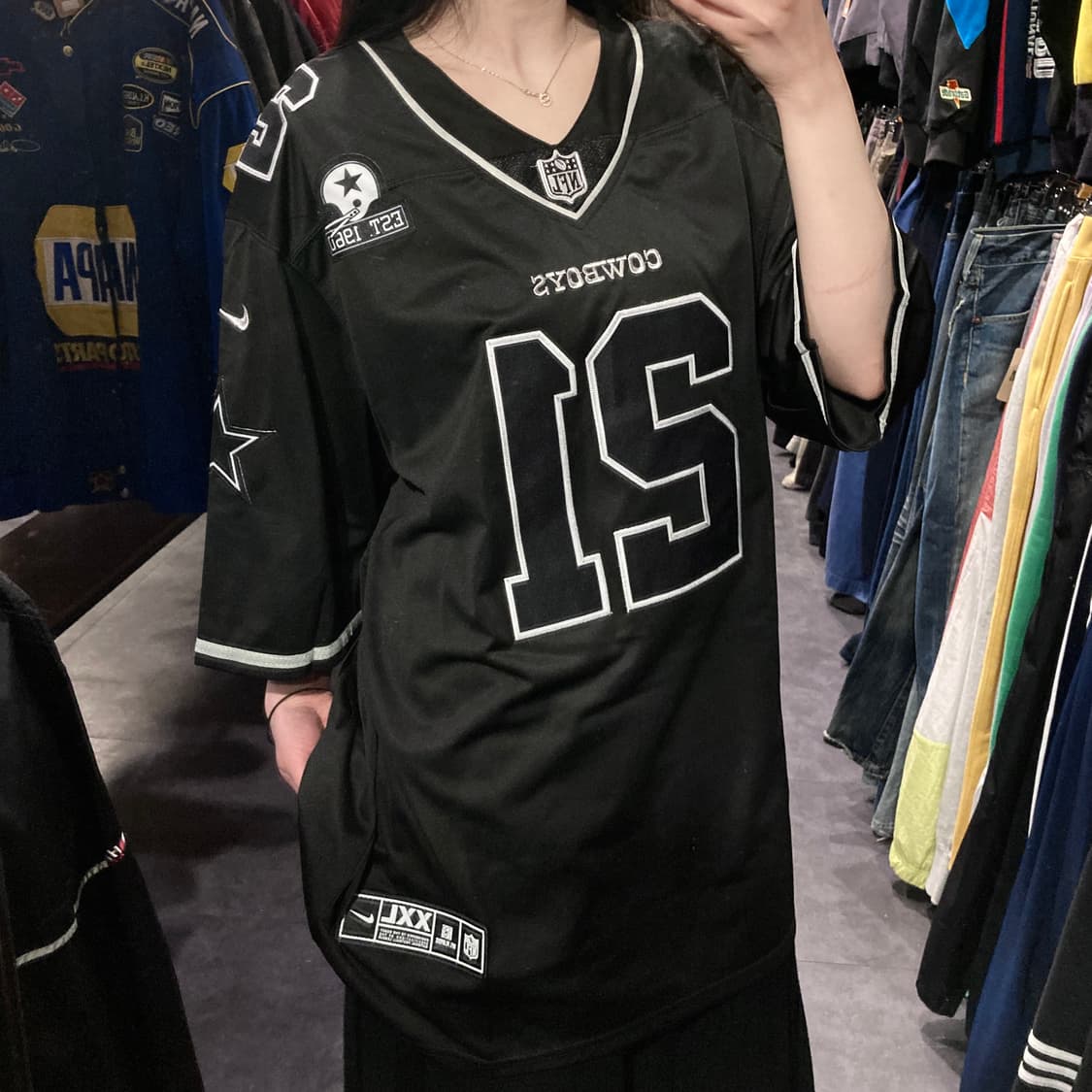 [IM] NFL x NIKE 카우보이즈 엘리엇 NO.21 블랙 져지 상품이미지3