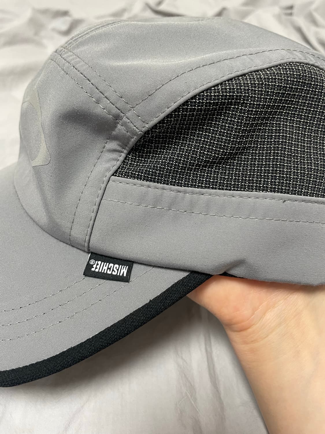 미스치프 롬버스 러닝캡 카키그레이 상품이미지4