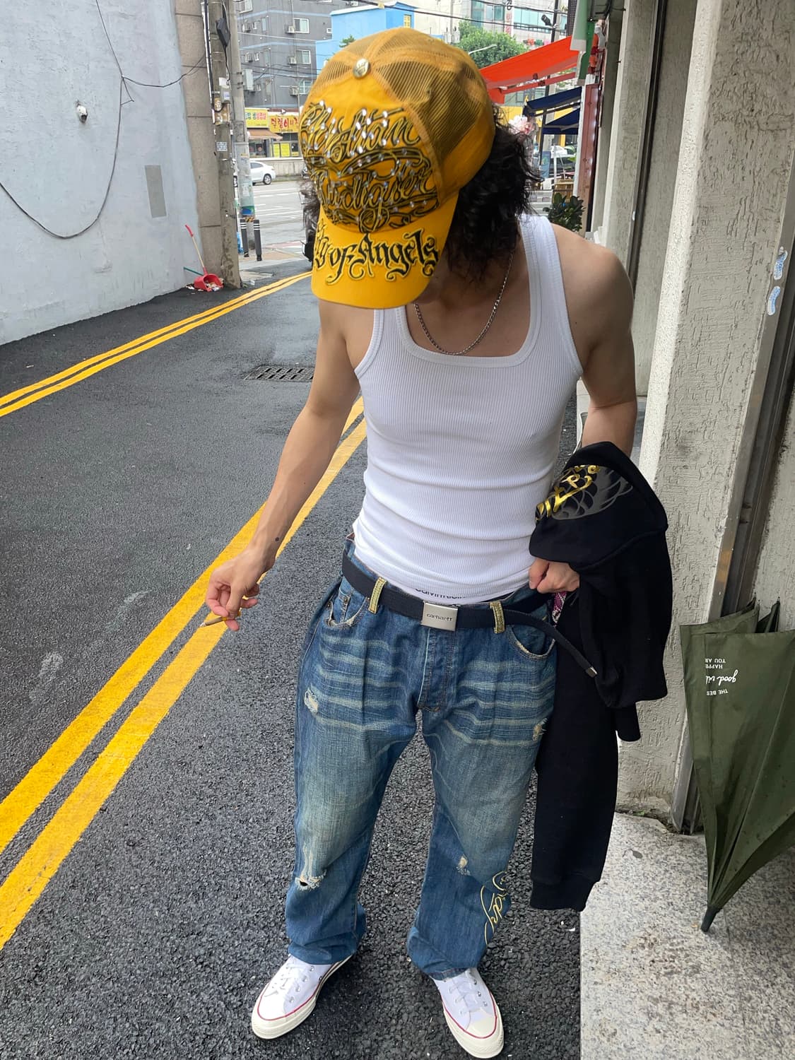 에드하디 청바지 큐빅 자수 팔아옷 상품이미지3