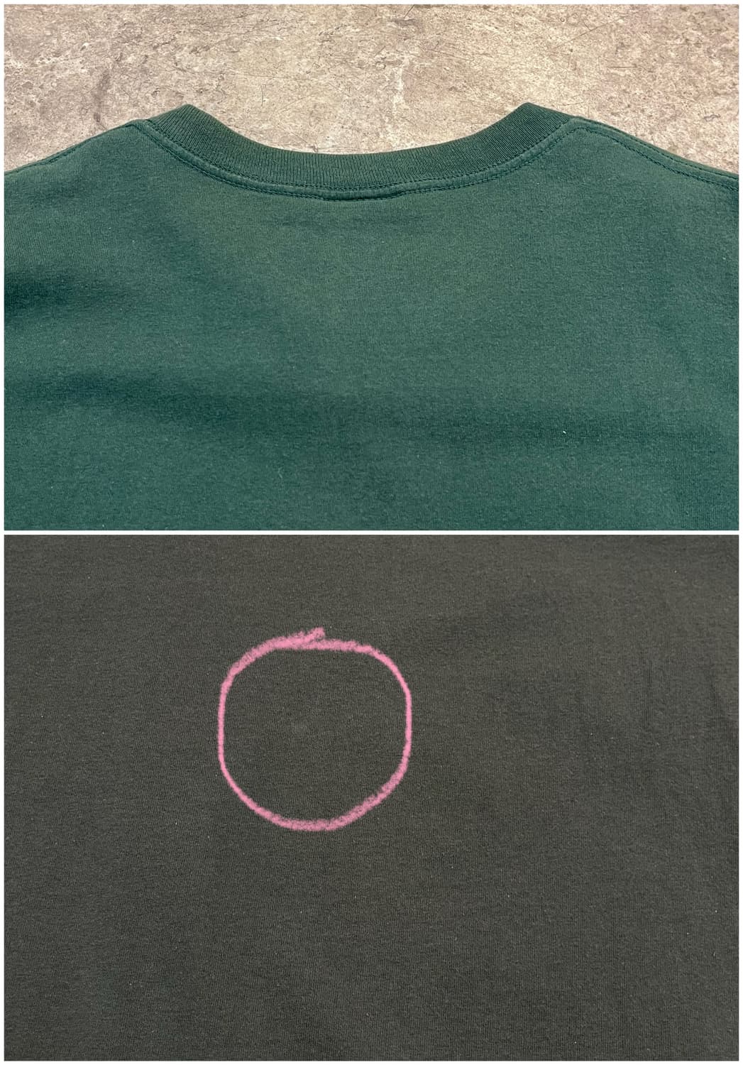 Made in USA 괌 프린팅 반팔티 그린 L #csz3409 상품이미지9