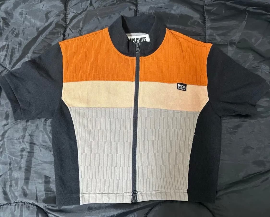 미스치프 바이커 반팔 투웨이 집업 M 상품이미지1