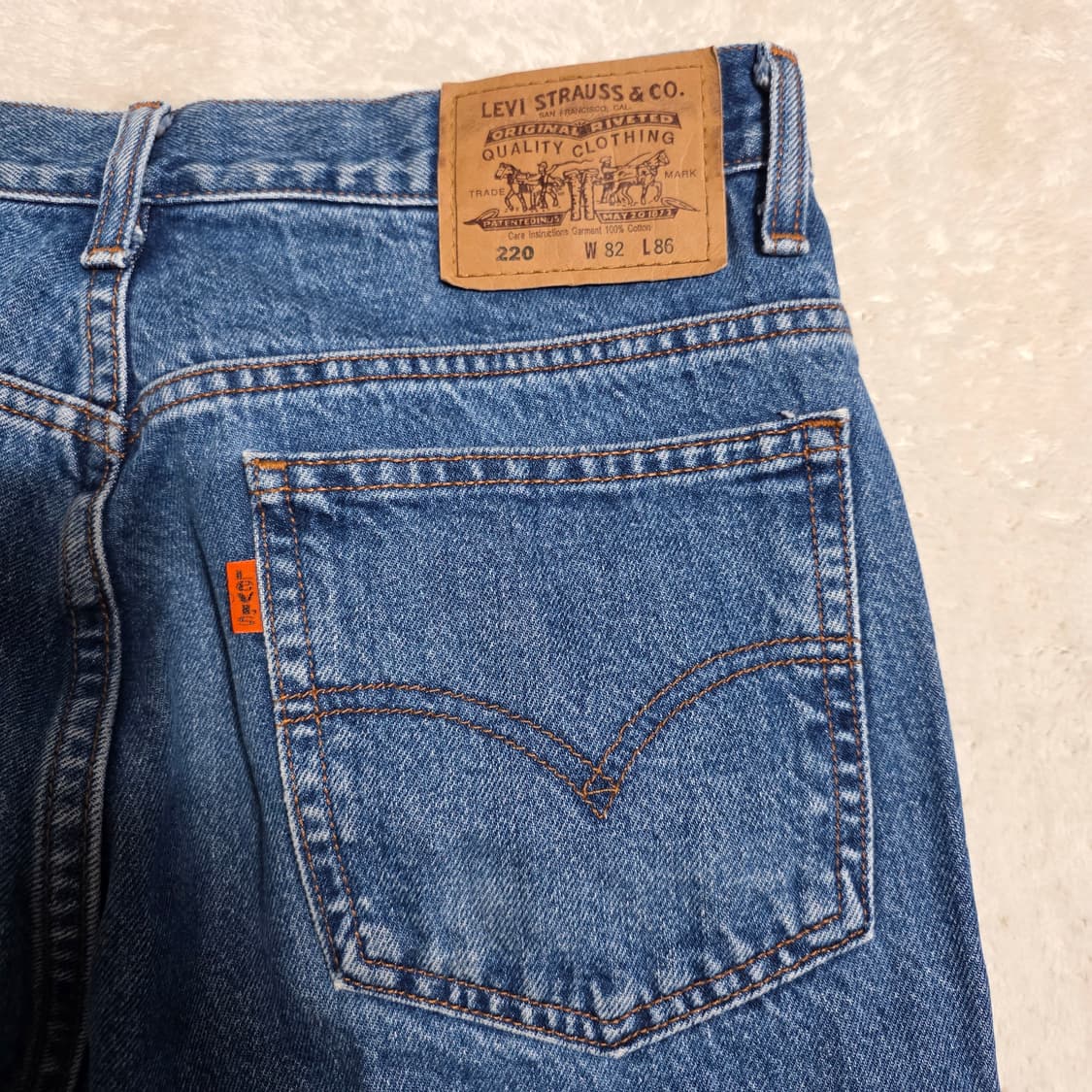 (30)리바이스 220 오렌지탭 데님 팬츠 상품이미지4