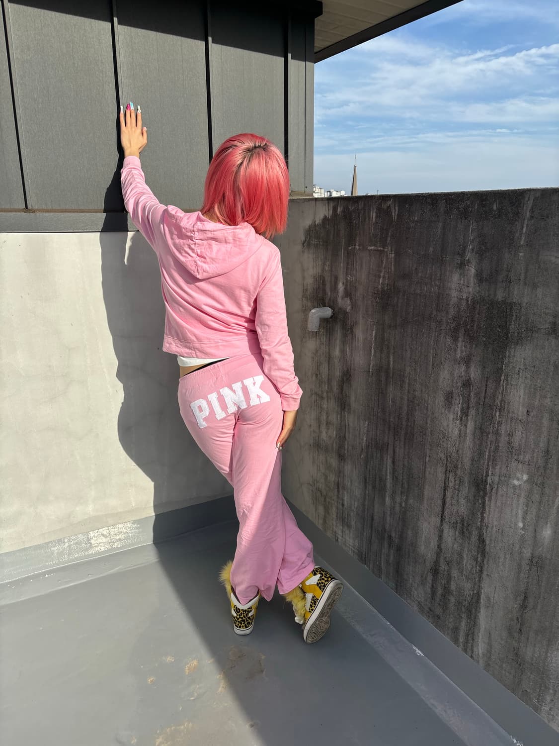 (Rare!)Pink 핑크 트레이닝 셋업  상품이미지5