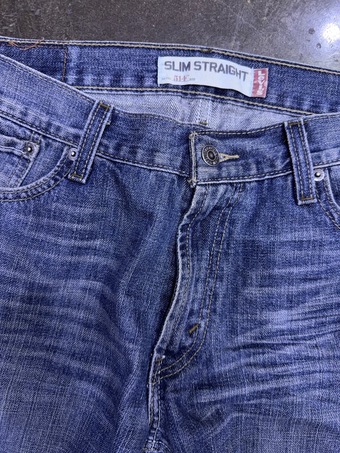 리바이스 514 00's 슬림 스트레이트핏 빈티지 워싱 데님팬츠 33 상품이미지5