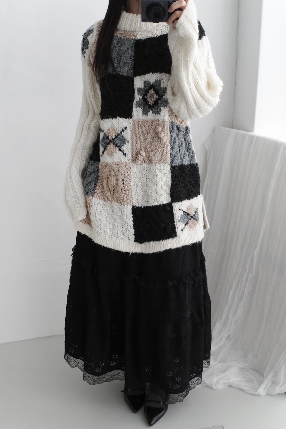 flower patch knit 상품이미지5