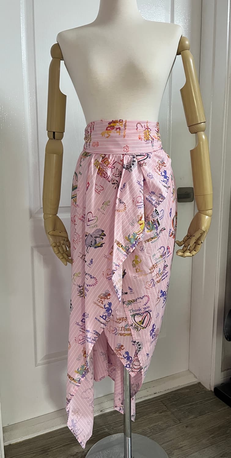 비비안웨스트우드 비대칭 핑크치마55 새상품 상품이미지1