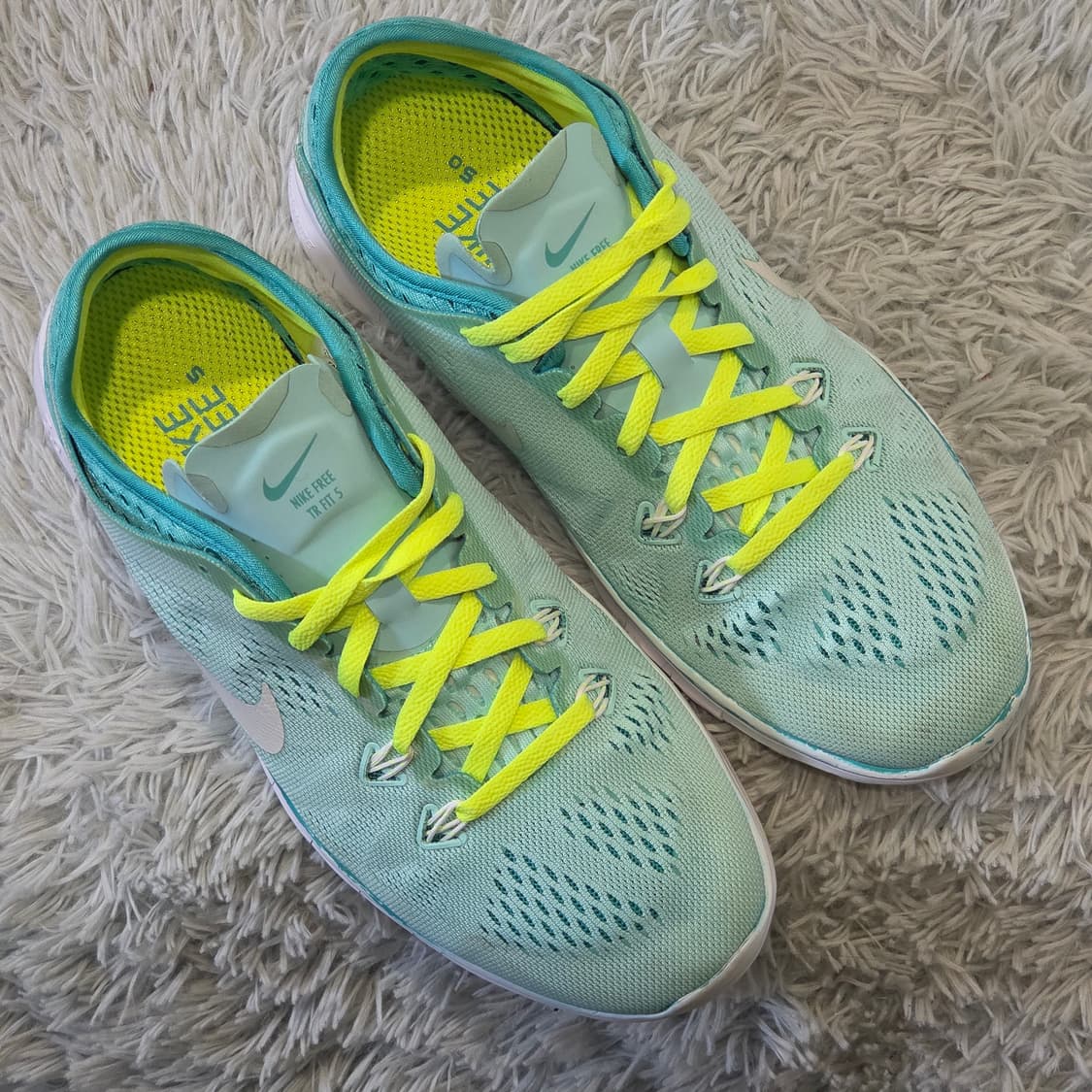 7q-20:나이키 프리 TR7 터쿼이즈 여성 트레이닝화 (240mm) 상품이미지5