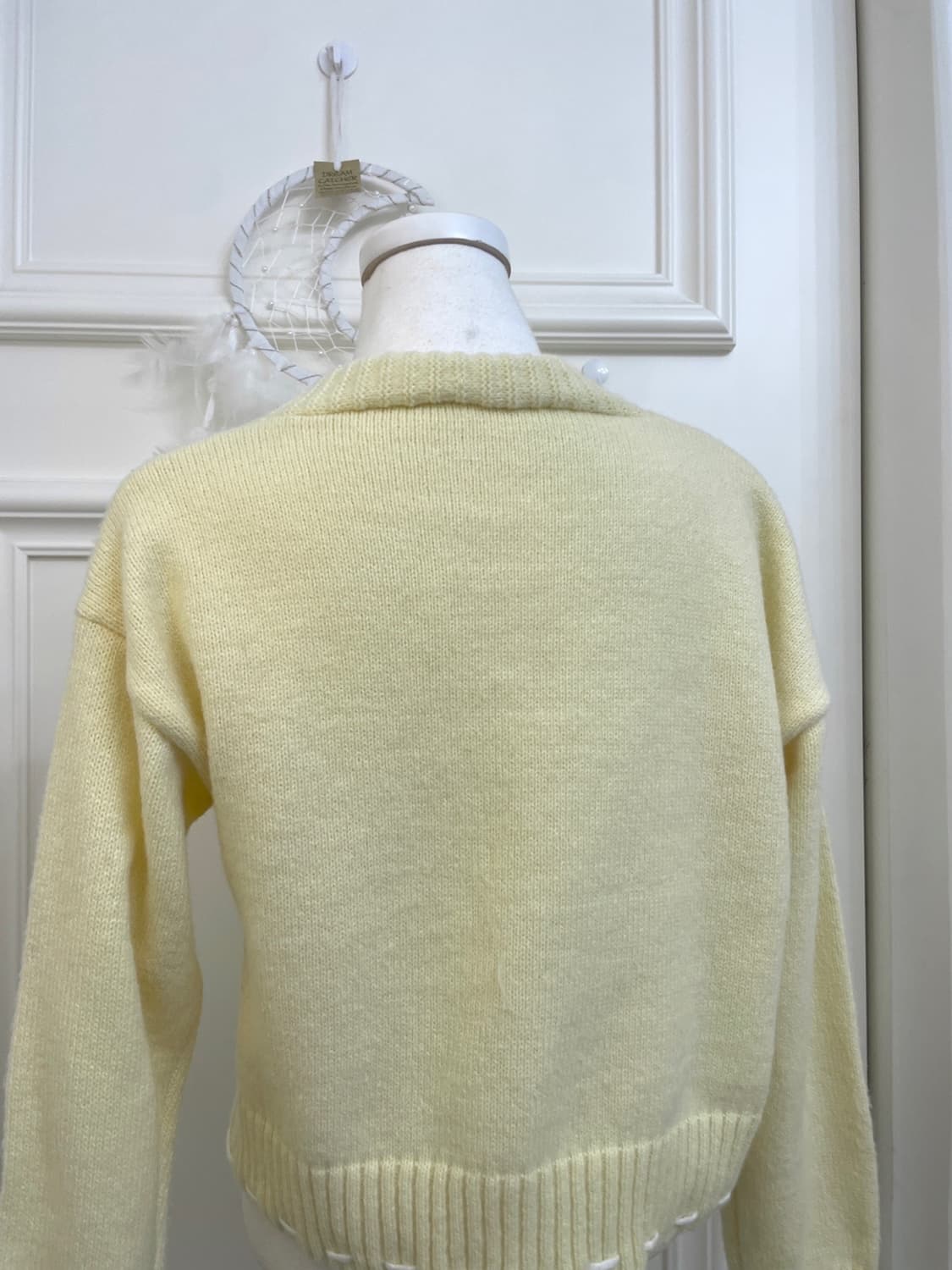 lemon stitch point pearl button warm car 상품이미지4