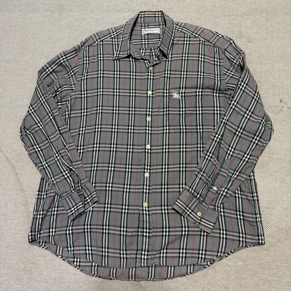 버버리 빈티지 체크 긴팔 셔츠 상품이미지1