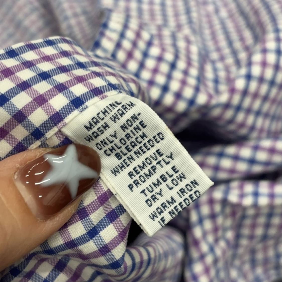 폴로 랄프로렌 클래식핏 자수로고 오버핏 체크 셔츠 M P00025 상품이미지4