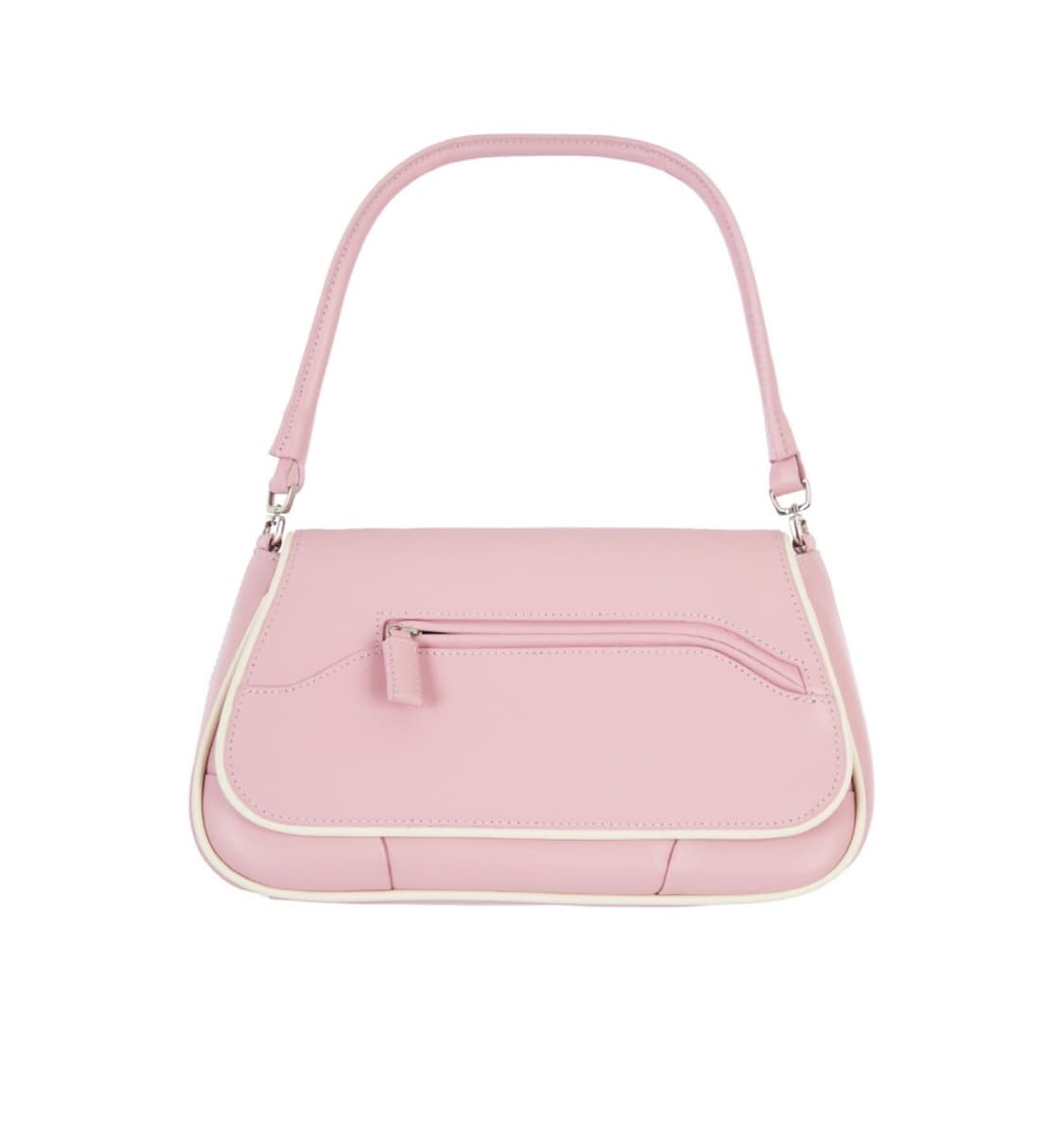 류영 카우 레더 핸드백 핑크 상품이미지1