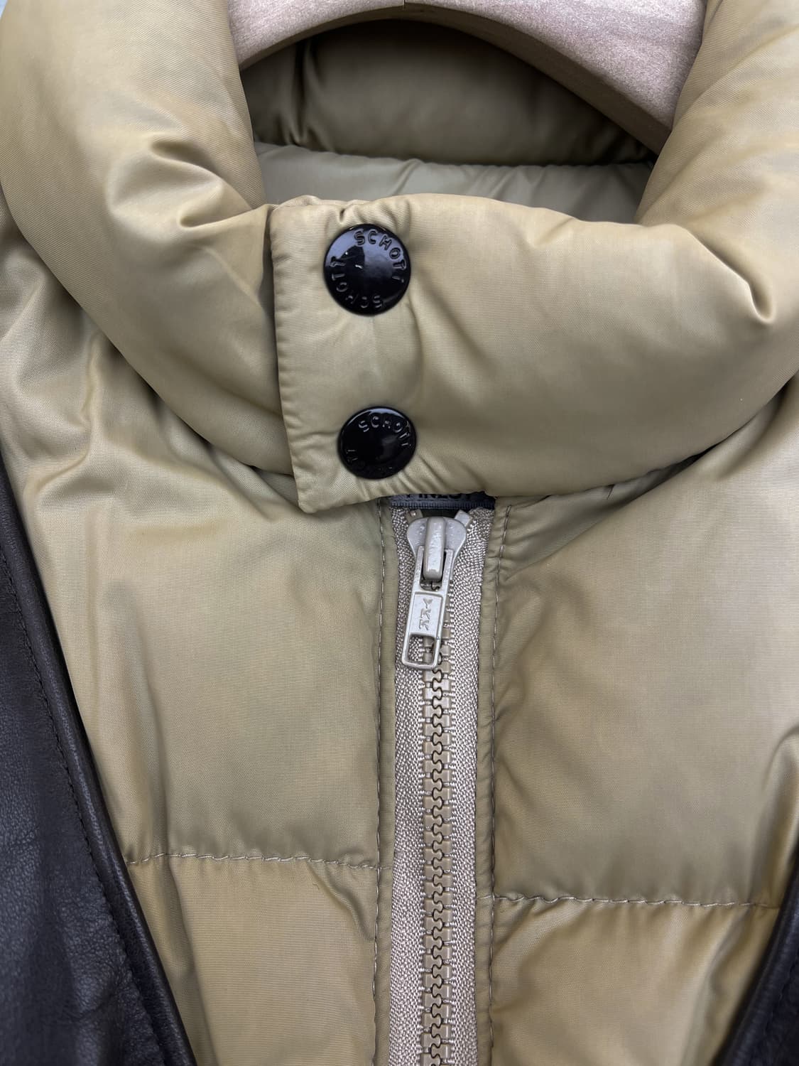 쇼트 80s 2in1 레더 다운 자켓 상품이미지5