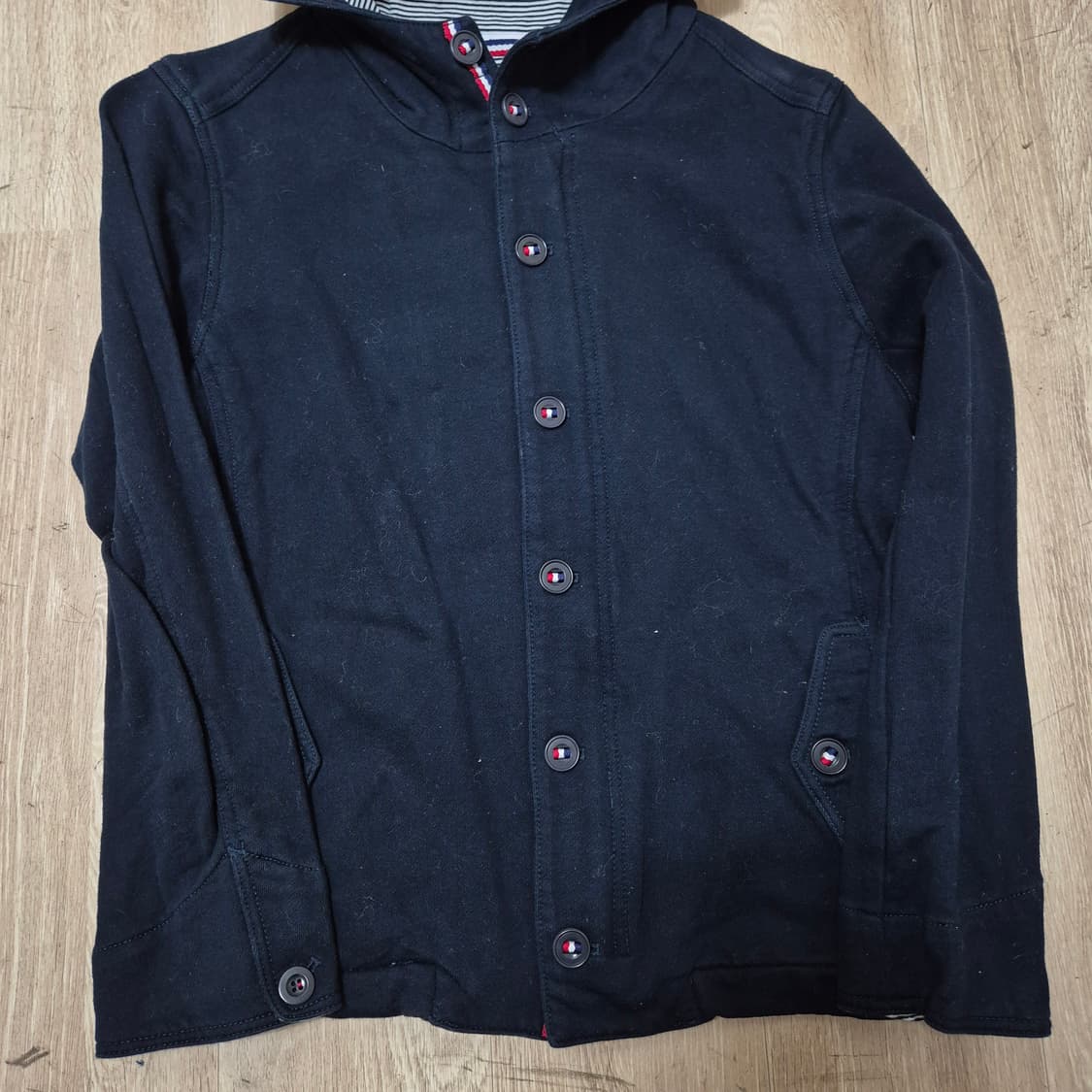 쉽스 여성 모직 버튼 후드집업 XL(105) 상품이미지3