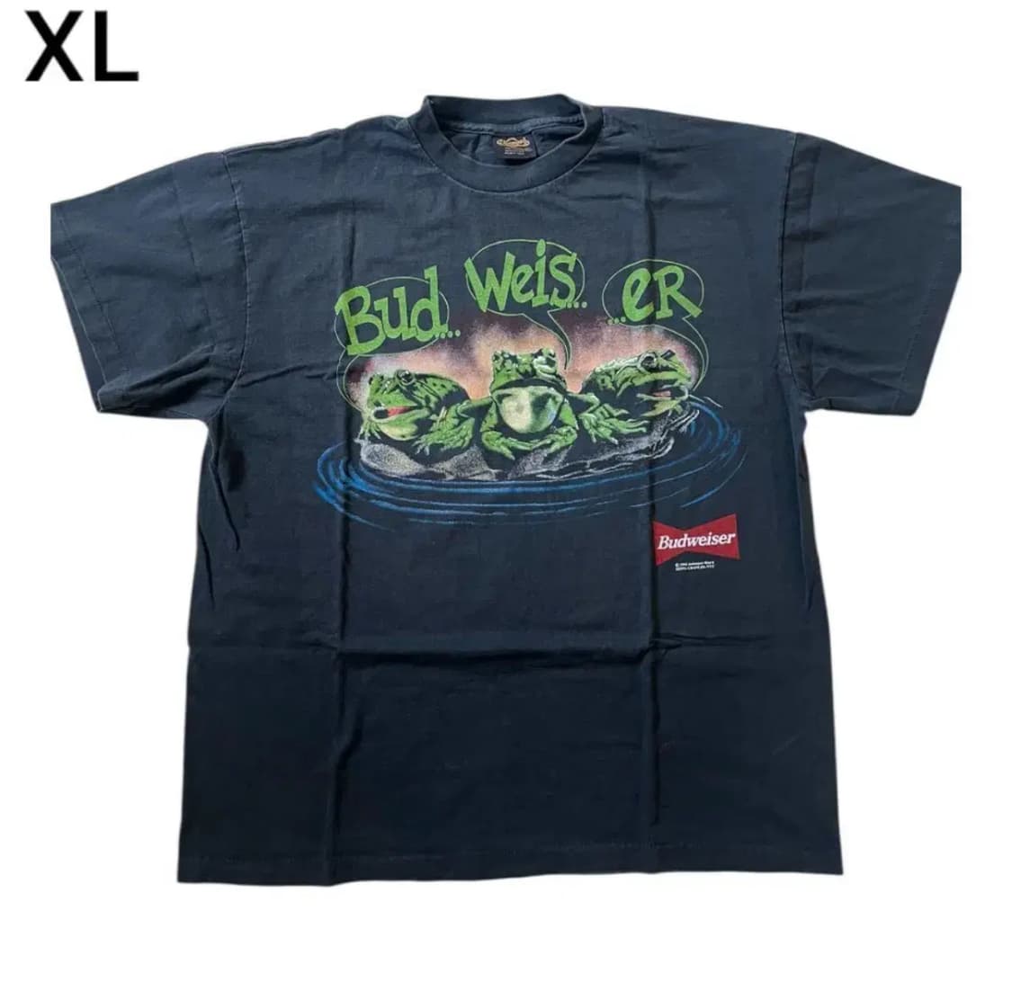 USA 90s, 버드와이저 개구리 티셔츠 상품이미지1