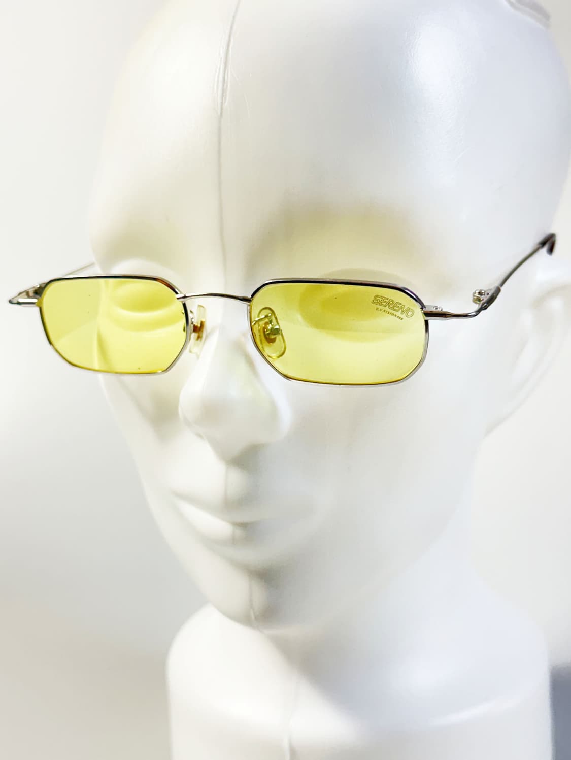 SERENO 실버 메탈 슬림 스퀘어 빈티지 틴트 안경 상품이미지8