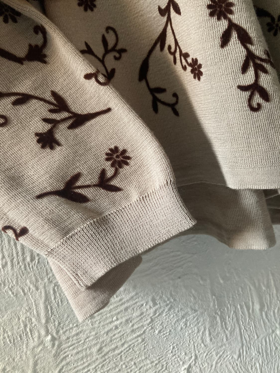 vintage flower wool  knit 상품이미지5