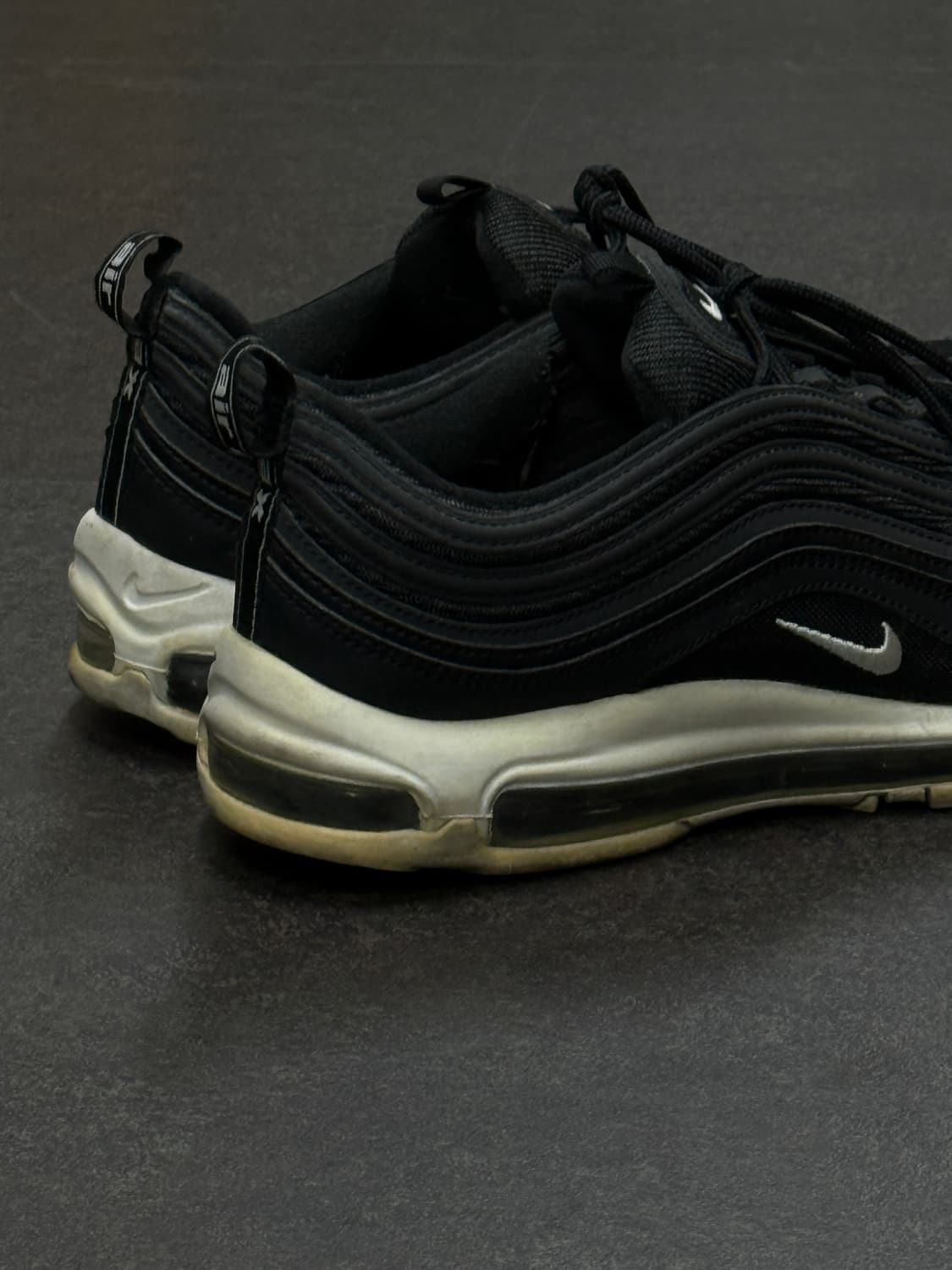 285 / 나이키 에어 맥스97 검흰 Nike AirMax97  상품이미지5