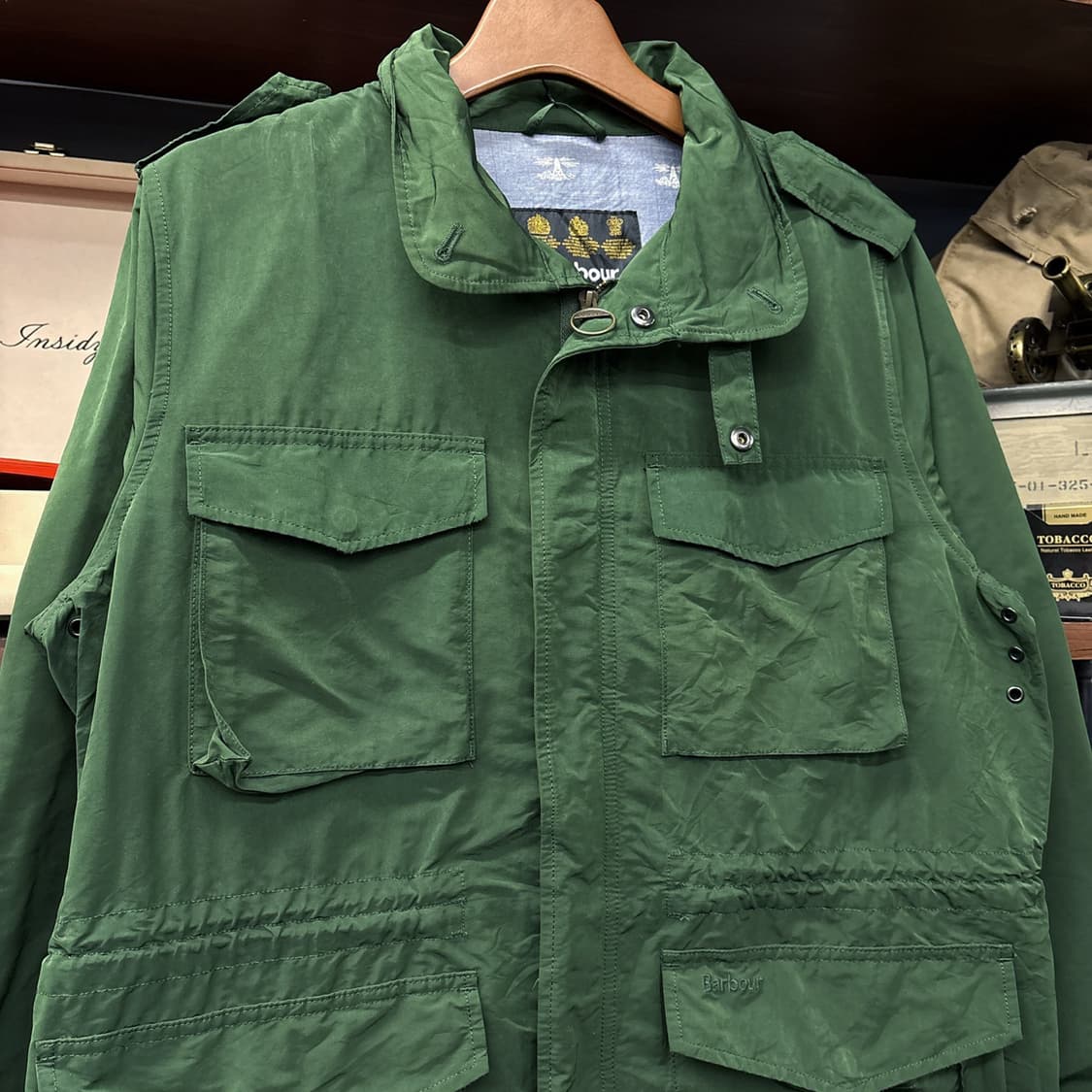 바버 밀리터리 모티브 M-65 레인파카 필드자켓 N1148 상품이미지3