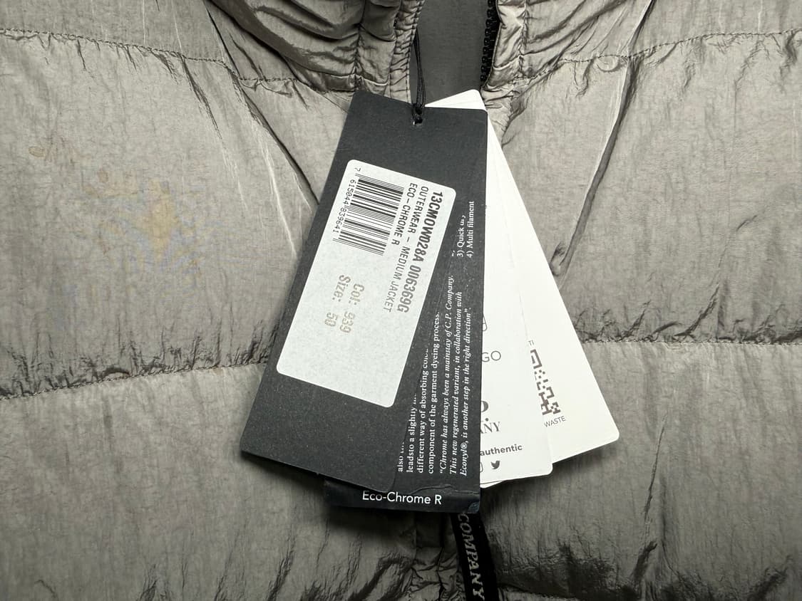 [50] CP컴퍼니 에코 크롬 R 다운 자켓 메탈 그레이 상품이미지4