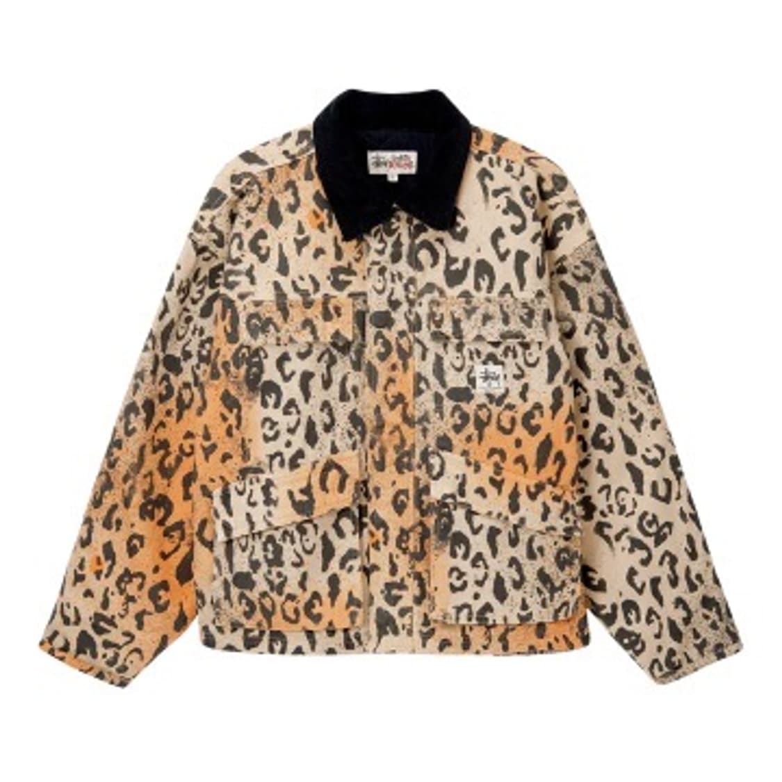 스투시 워시드 캔버스샵 레오파드 자켓 L 상품이미지2