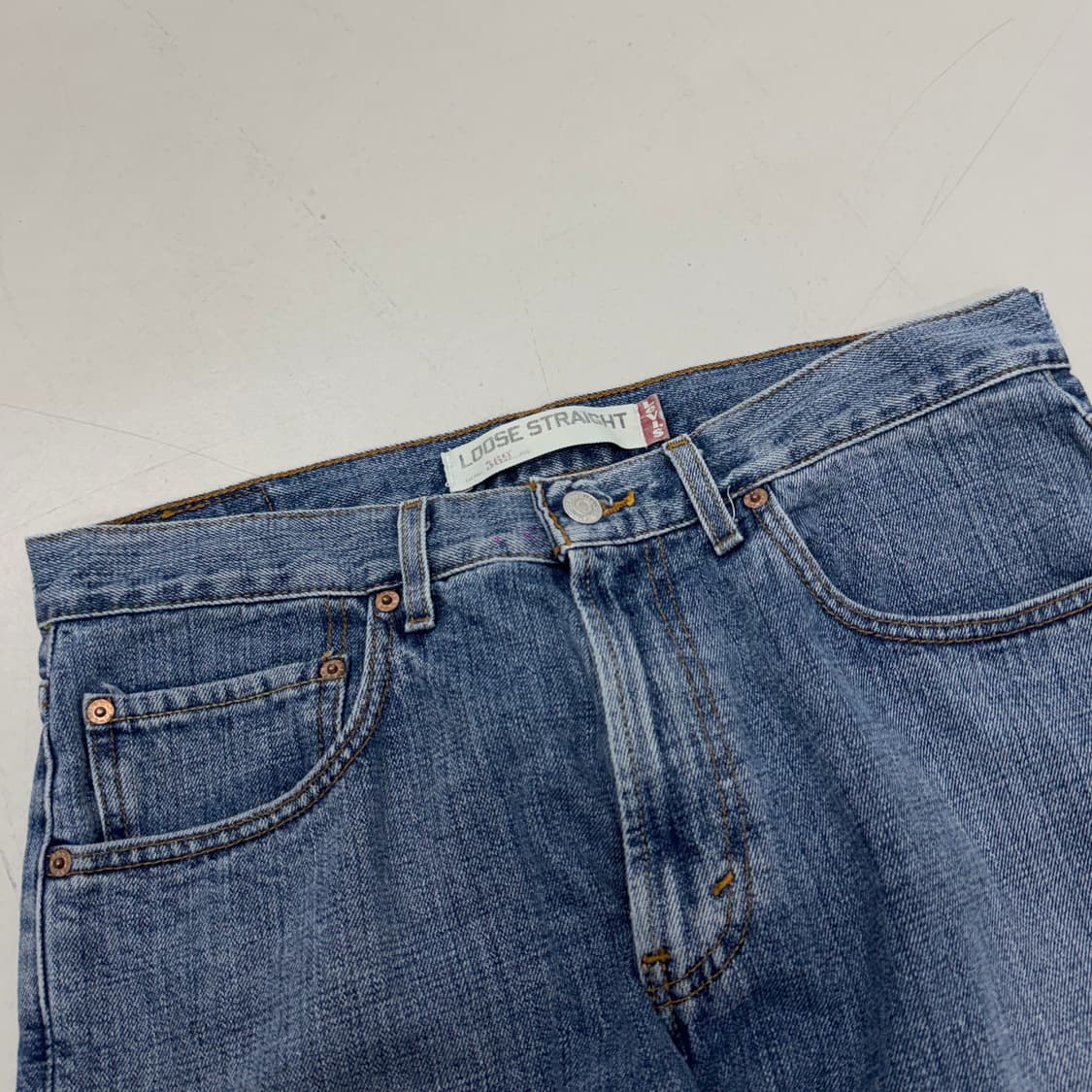 리바이스 00s 569 새깅 워싱 스케이터 와이드 데님팬츠 상품이미지4
