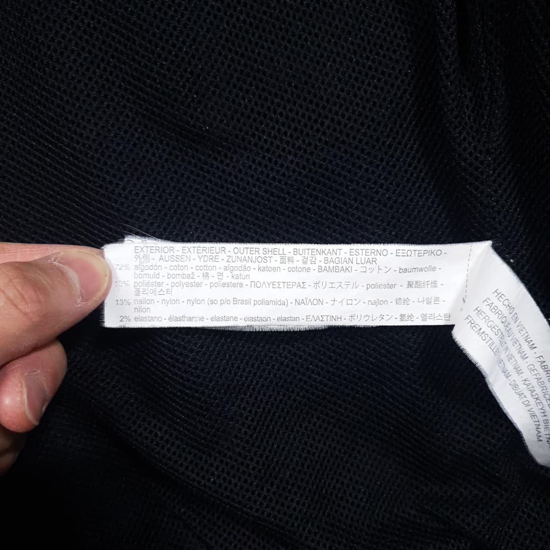 M (95) ZARA 자라 시어서커 미니멀 블루종 자켓 블랙 상품이미지9