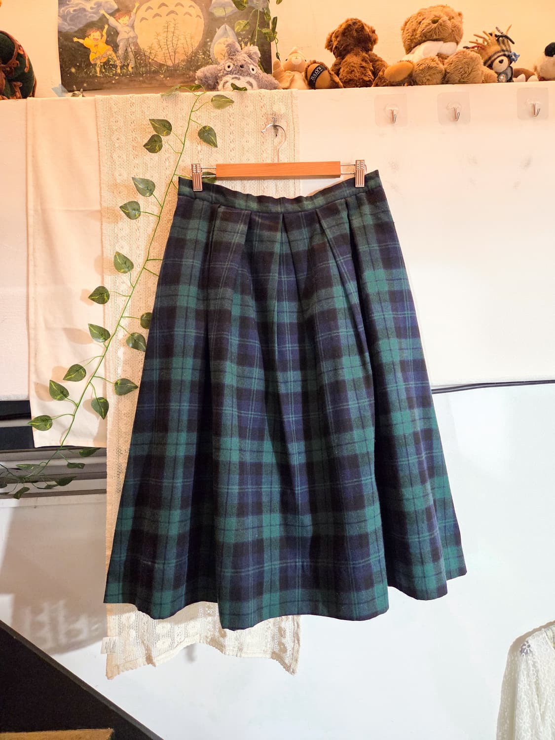 체크 롱스커트 상품이미지1