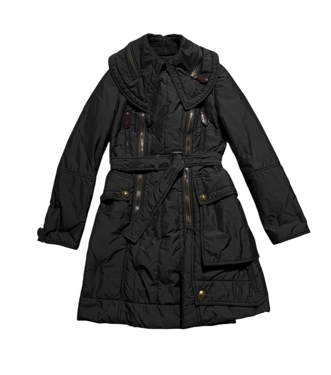 버버리 런웨이 벨티드 다운 패딩 코트 상품이미지3