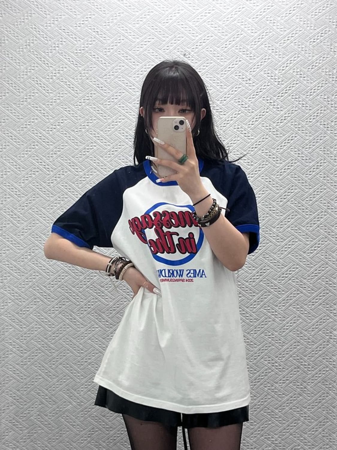 아메스 월드와이드 스트릿 키치 나그랑 반팔티 M C10907 상품이미지1