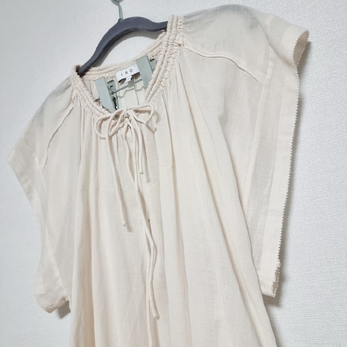 이로 IRO 시스루 아이보리 블라우스 (사실상프리) 상태최상 상품이미지3