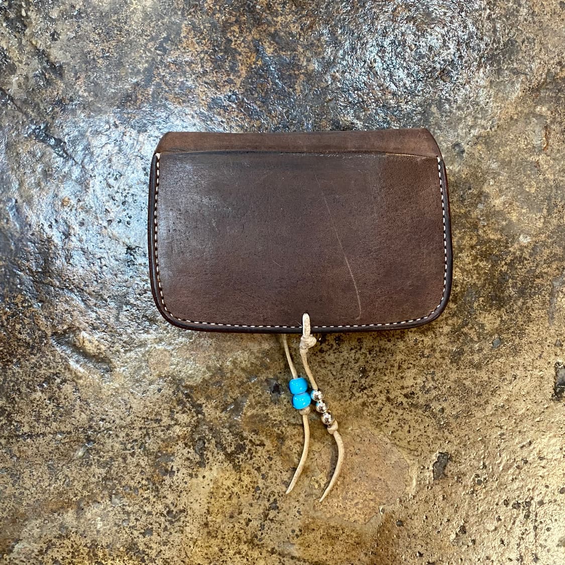 빈티지 에이징 가죽 지갑 상품이미지4