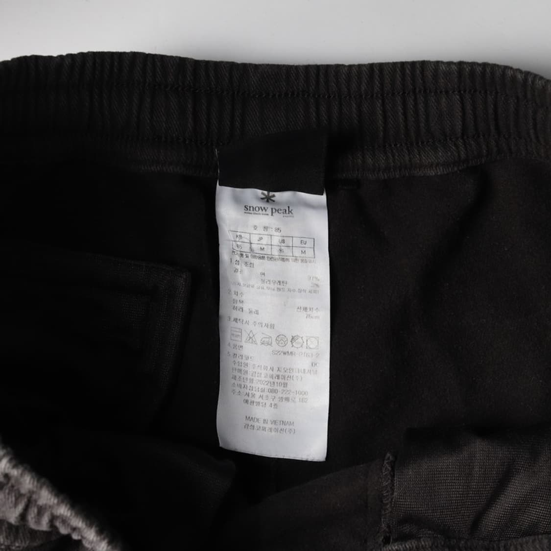 스노우피크 시티캠퍼 투 포켓 조거 팬츠 다크차콜 M 상품이미지7