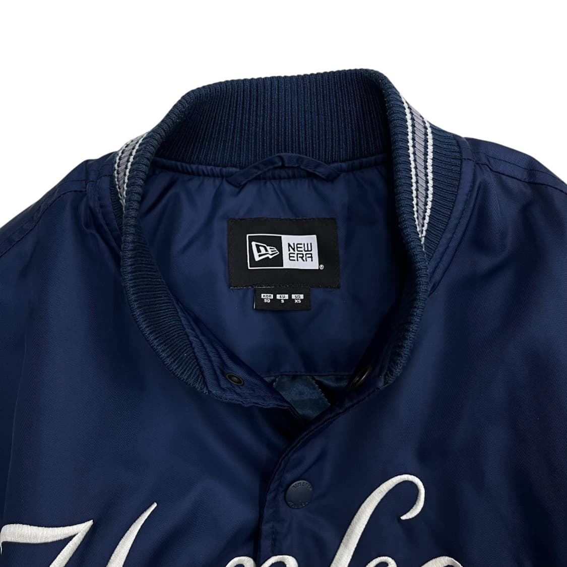 뉴에라 센터로고 네이비 바시티 자켓 90 상품이미지6