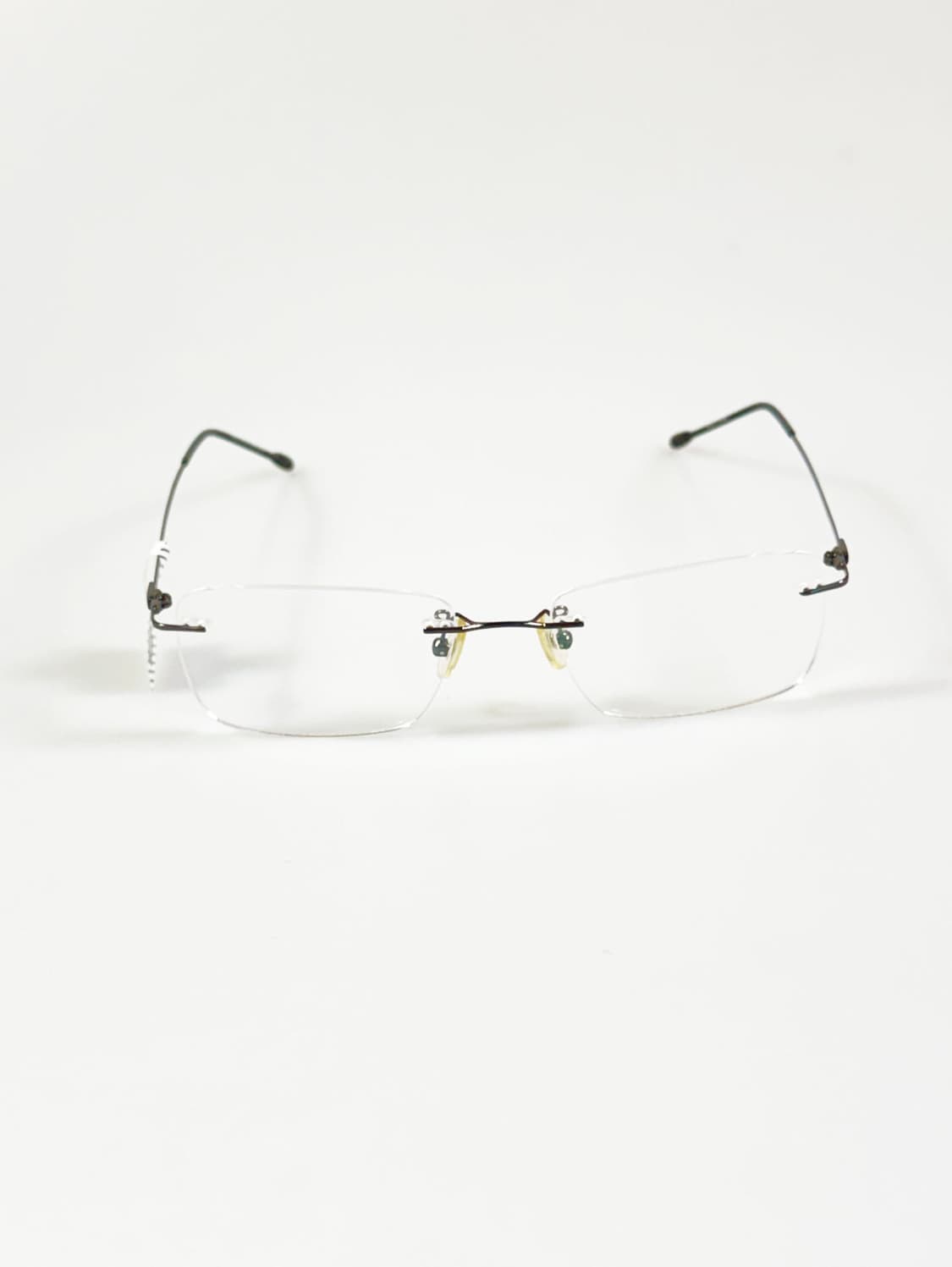 VENICE 무테 건메탈 스퀘어 프레임 빈티지 안경 상품이미지2