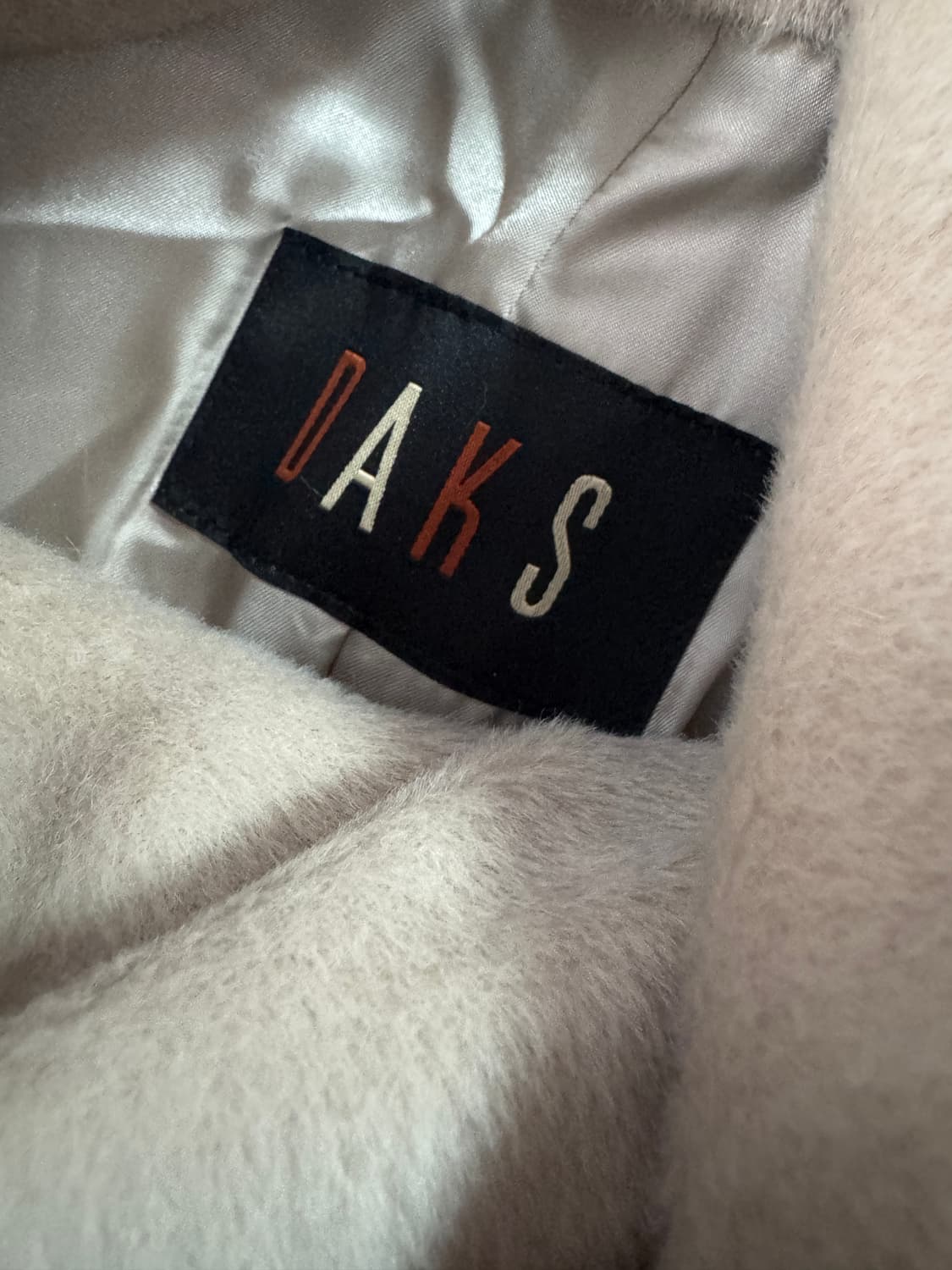 여성 닥스 daks 알파카 울 코트 베이지 상품이미지3