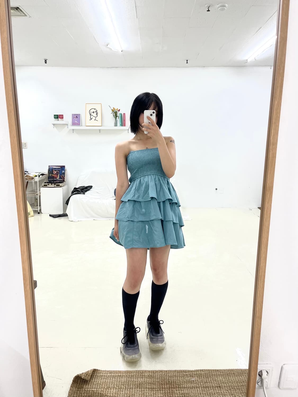 VINTAGE off-shoulder frill dress 상품이미지3