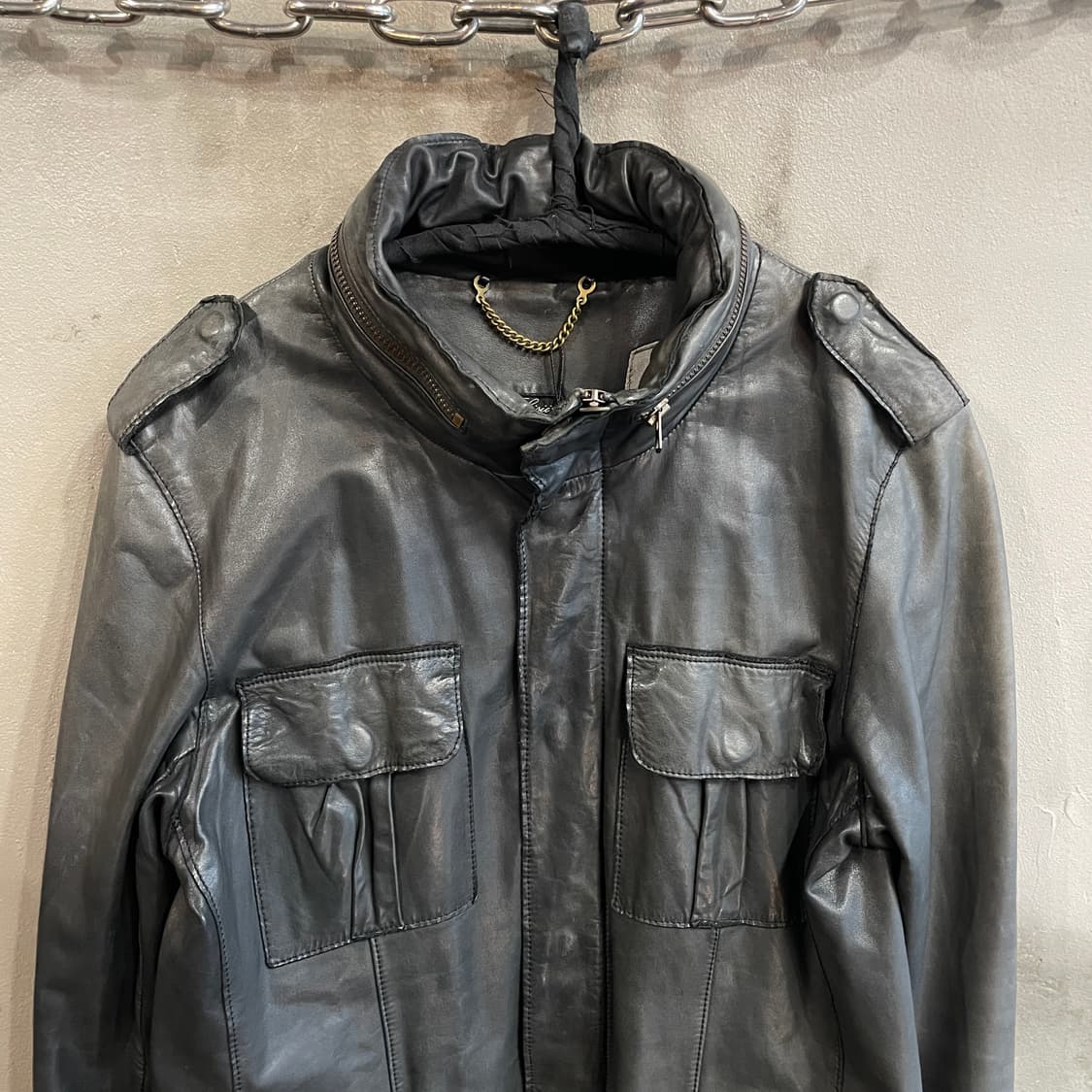 시시 M-65 레더 자켓 상품이미지3