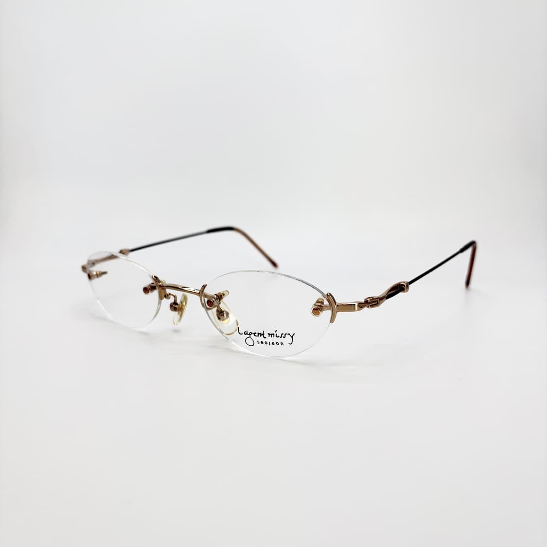 서전 LEGENT 골드 오벌형 무테  상품이미지1