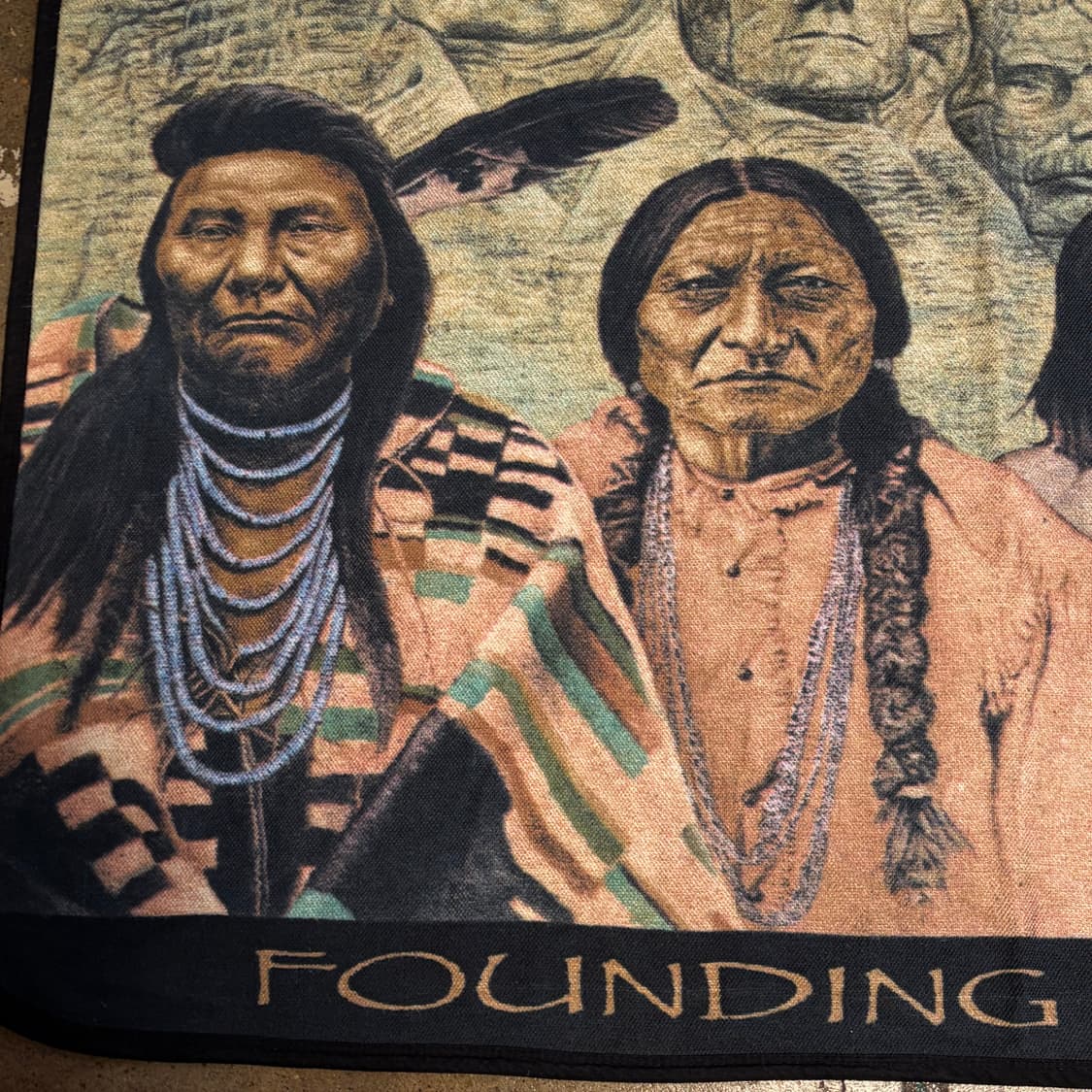 90s USA 파운딩 파더스 카페트 러그 매트 담요 상품이미지2