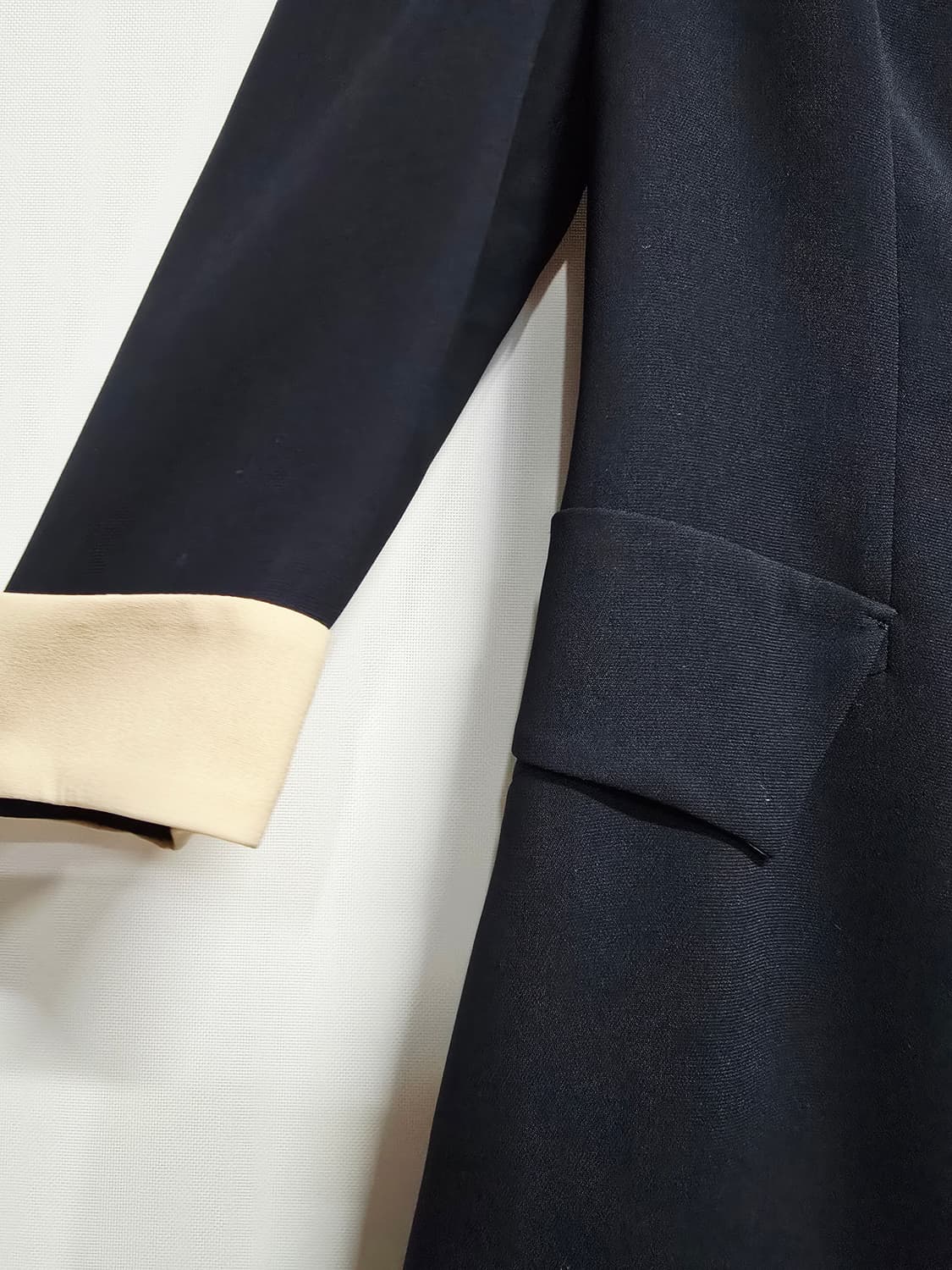 미니멈 배색 카라 원피스 상품이미지3