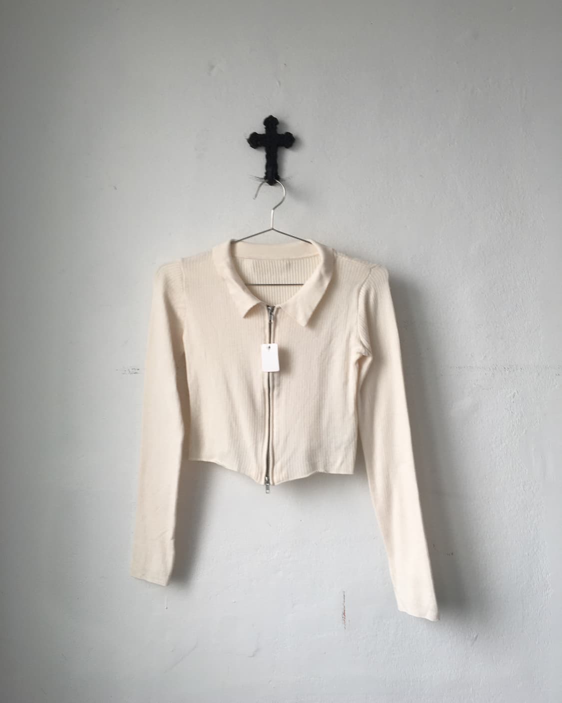 Ribbed knit zip up 상품이미지2