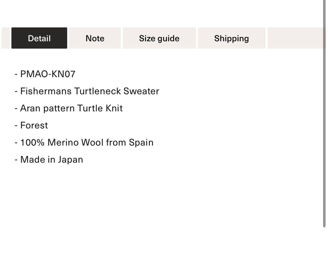 [새상품] 피그벨 피셔맨 니트 블랙 38 상품이미지5