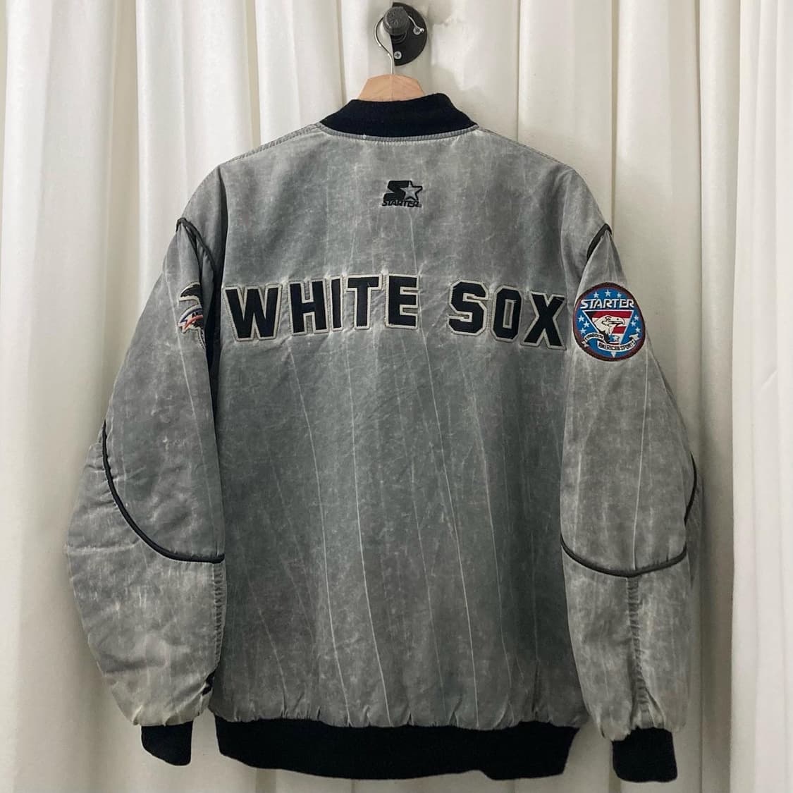 스타터 WHITE SOX 그런지 패턴 패치 백로고 자켓 상품이미지2
