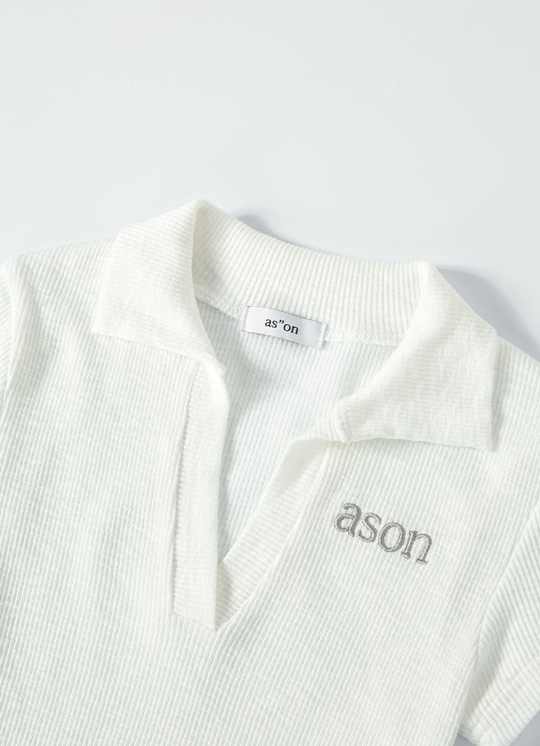 HALF IVY COLLAR TEE / WHITE 상품이미지2