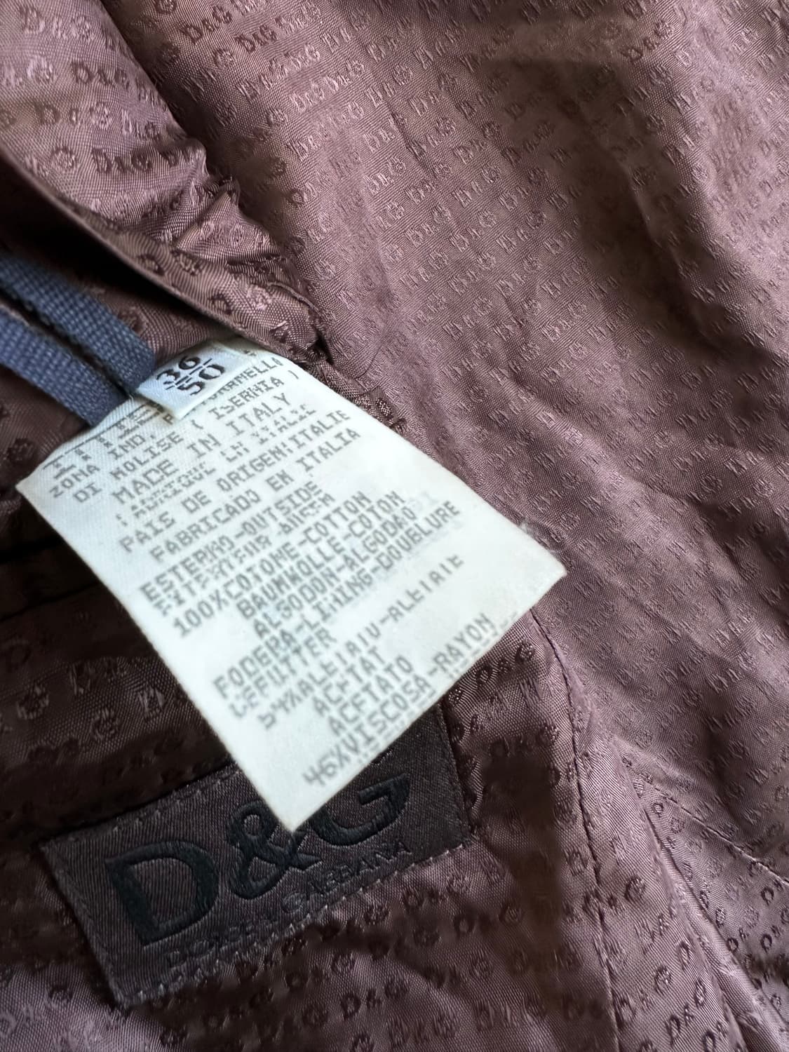 돌체앤가바나 2000s 벨벳 브라운 블레이저 상품이미지7