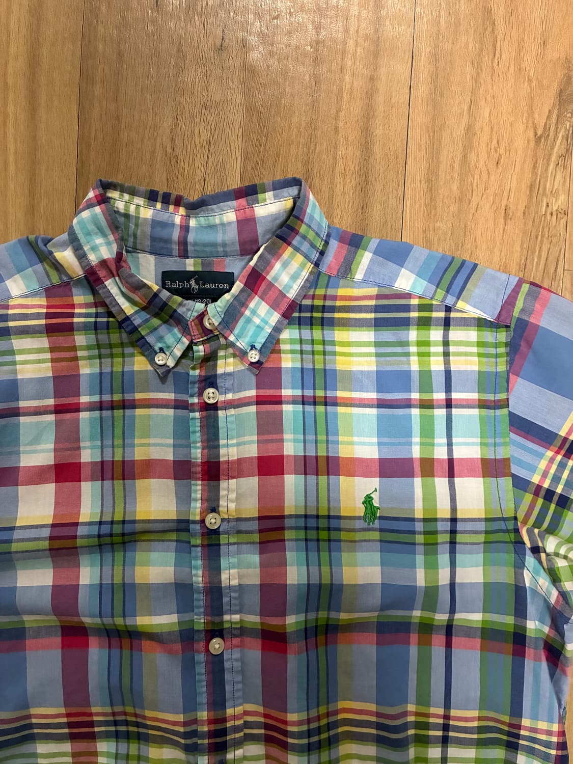 [새상품] 폴로랄프로렌 체크 패턴 반팔 셔츠 (M/95) 상품이미지4